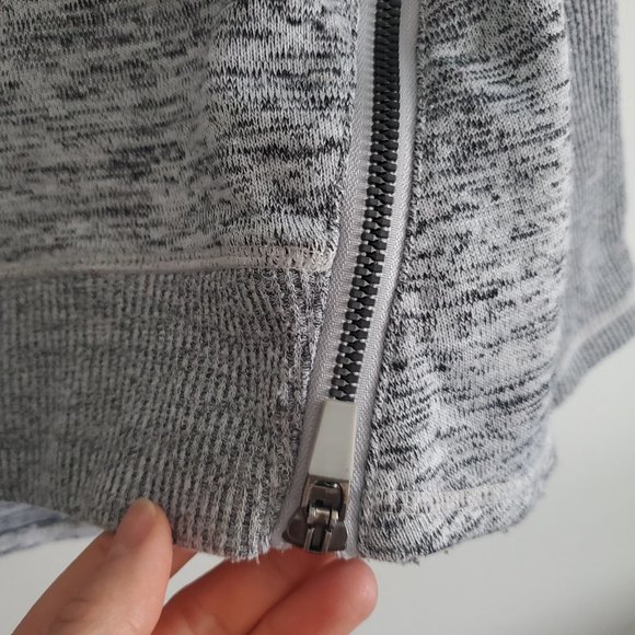 90 DEGREES Women's Medium Grey Casual Workout Sweater Shirt Zip Vents Snug Cuffs - Picture 5 of 7
